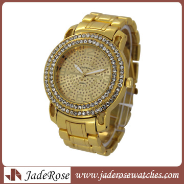 Cadeaux promotionnels China Factory Montre en alliage de diamants d&#39;or